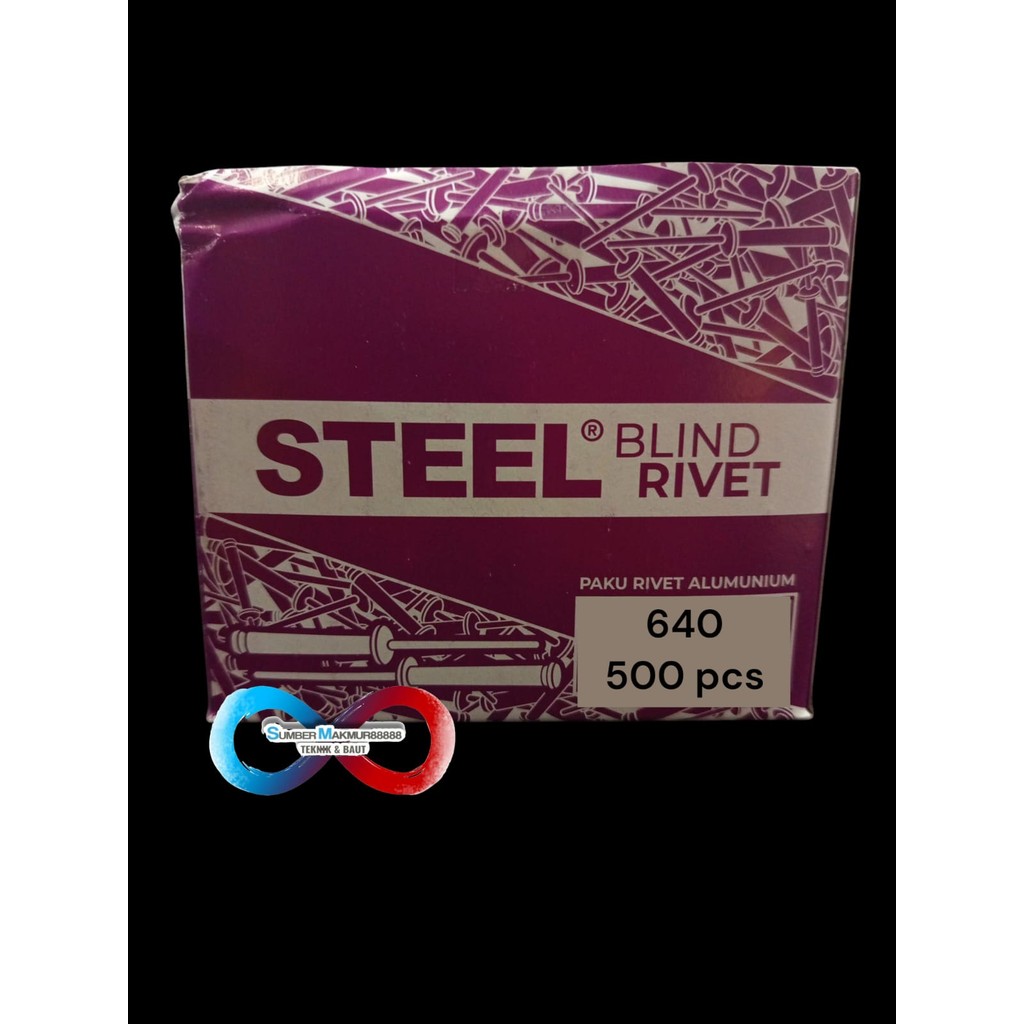 BOX - Paku Rivet 640 isi 500 pcs