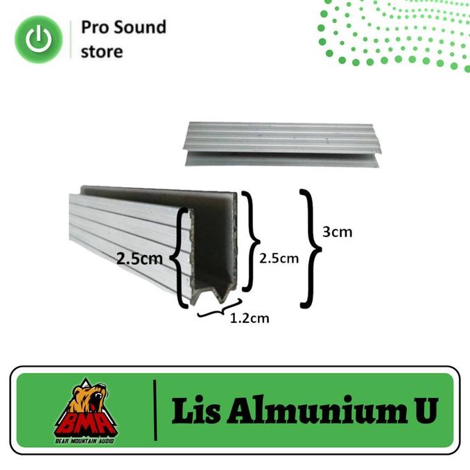 tersedia lis almunium u / hardcase lis siku u / list siku u aluminium