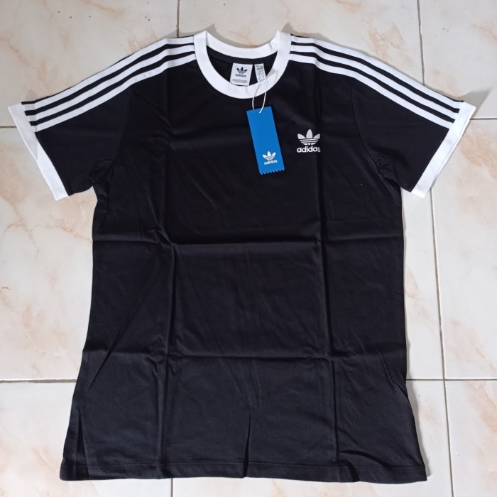 kaos adidas 3 stripes tee woman