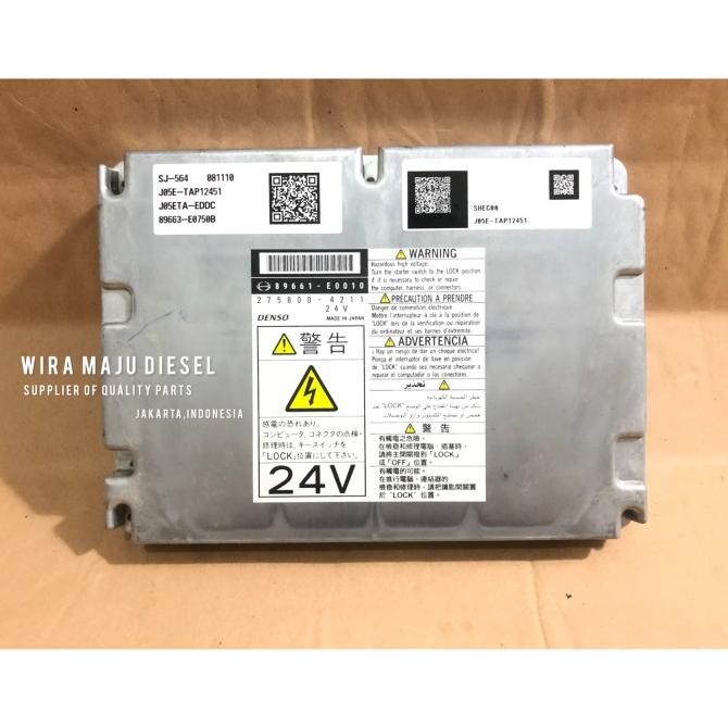 89661-E0010 Ecu Ecm Controller Engine Kobelco Sk200-8 Sk200 8 J05E Oem Terlaris