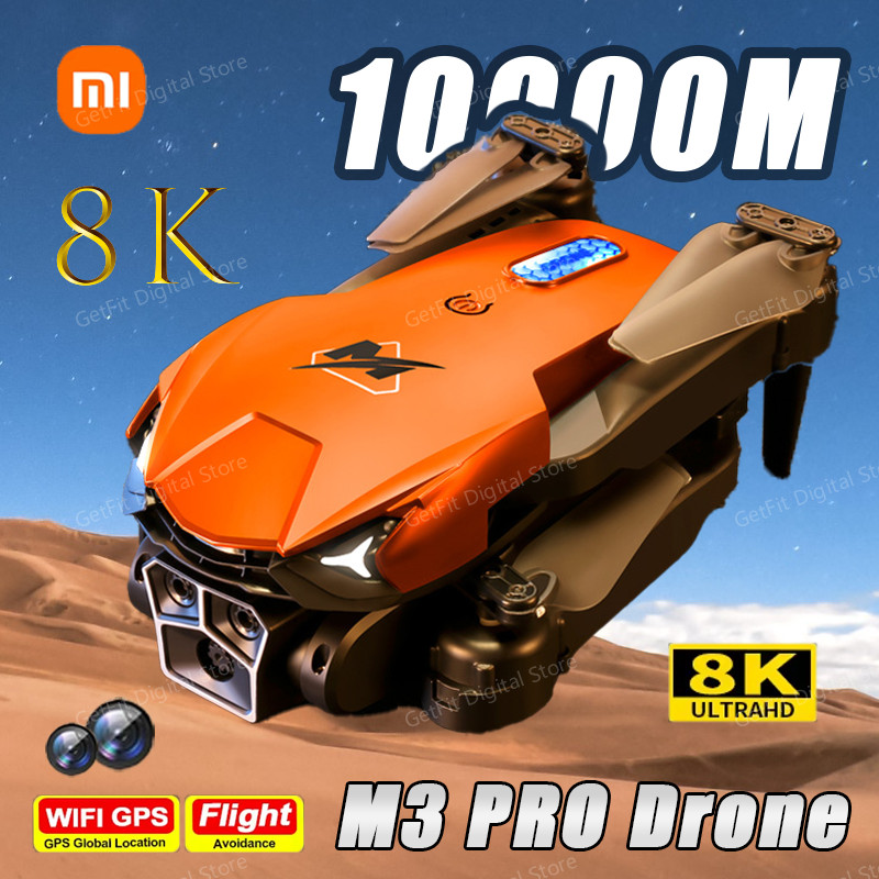 QinMSY Xiaomi M3 PRO Drone 8K Triple camera Professional HD Aerial Photography Obstacle Avoidance Br
