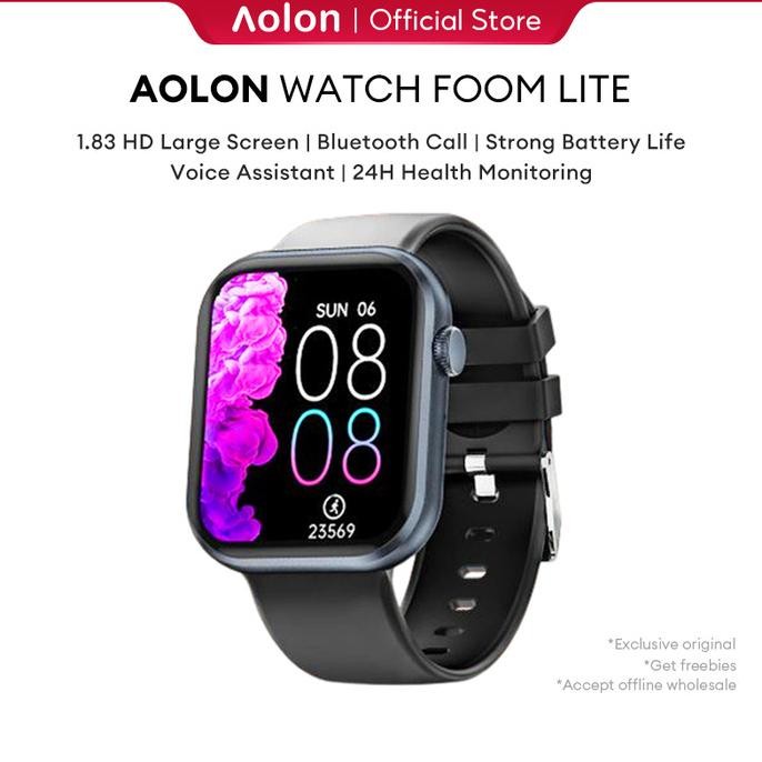 

Aolon FoomLite Smartwatch 1.83 inch Bluetooth Call Calculator Sports Health Monitoring Jam Tangan