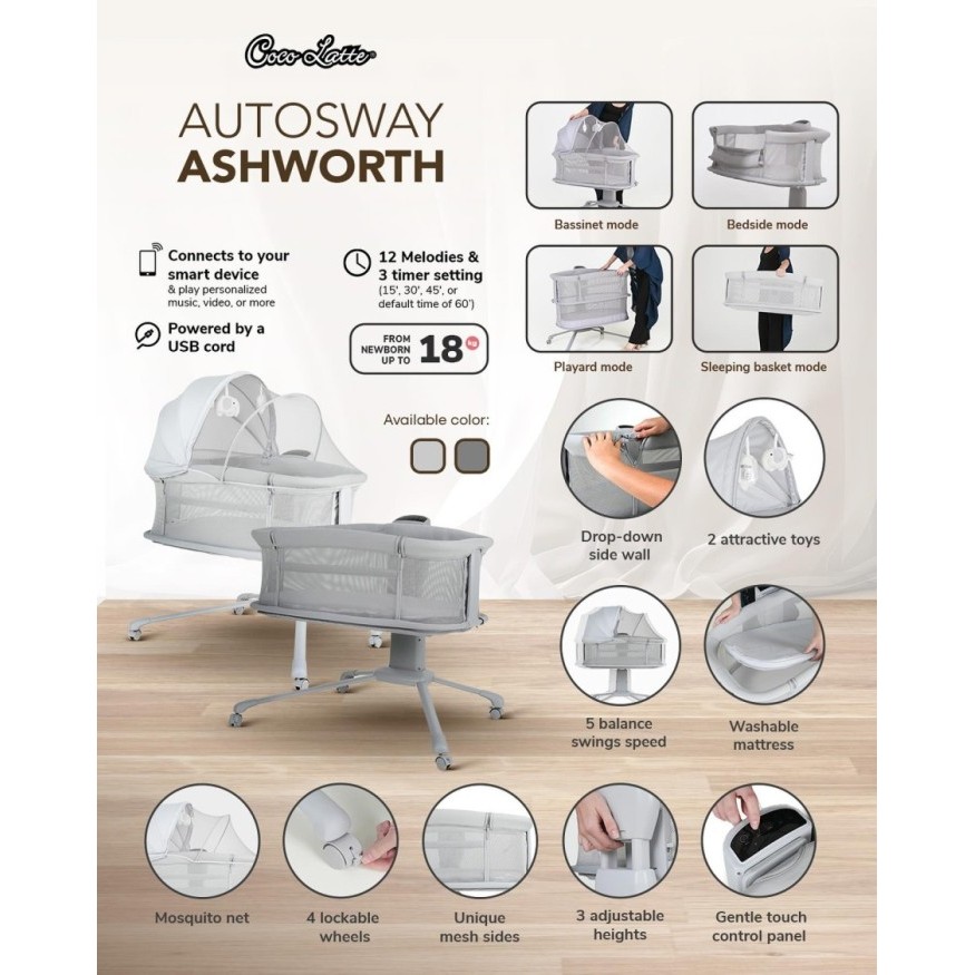 Cocolatte Auto Sway Ashworth Box Bayi