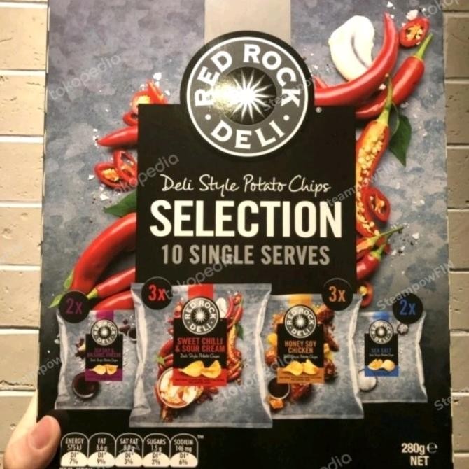 

READY STOCK RED ROCK DELI POTATO CHIPS HONEY SOY SEA SALT BALSAMIC VINEGAR CHILI !!!!!