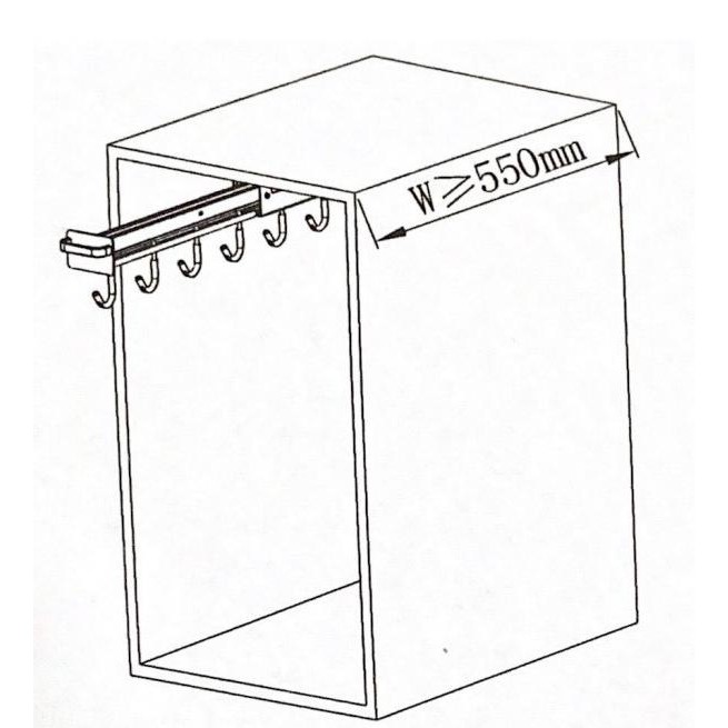 VITCO Pan hanger / Rak Gantungan Panci dan Wajan / Rak Gantungan Tarik dan Dorong Terlaris