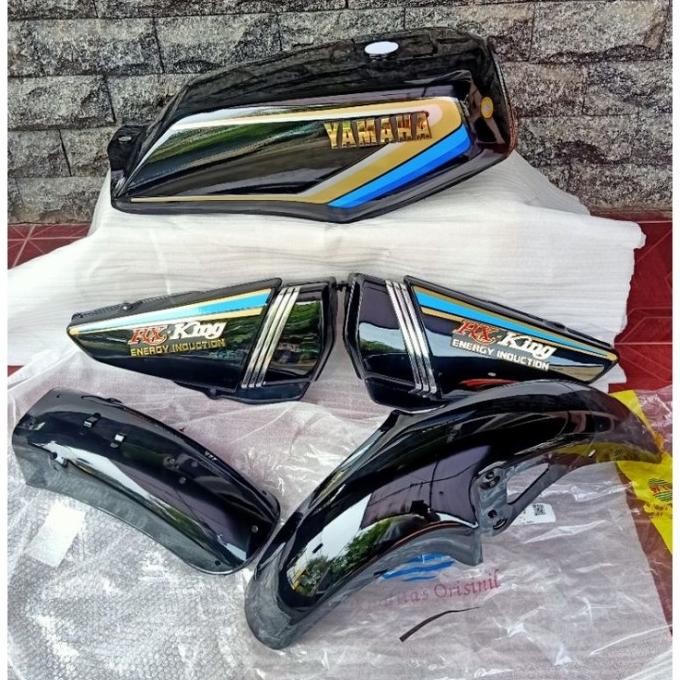 Promo body set baju set bodi motor rx king 1990 1991 hitam cobra COD