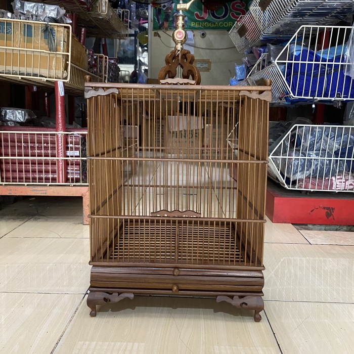 SANGKAR KANDANG KOTAK WAMBI JATI PREMIUM RUJI RAPET