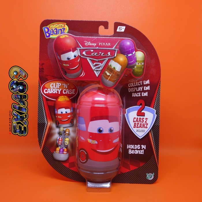 MIGHTY BEANZ DISNEY PIXAR CARS 2 CLIP & CARRY CASE