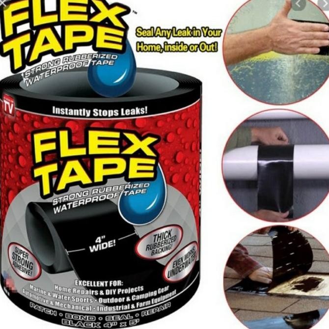 

PEREKAT SERBAGUNA FLEX TAPE X 1,5 M LAKBAN AJAIB WATERPROOF 4 ISOLASI BEST SELLER