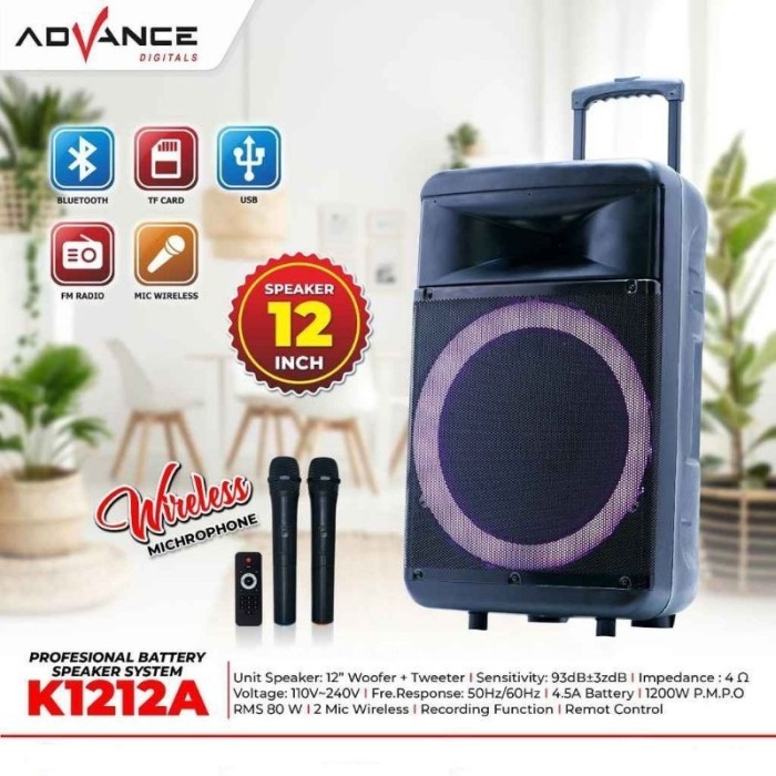 SPEAKER ADVANCE K1212A Terbaru Berkualitas