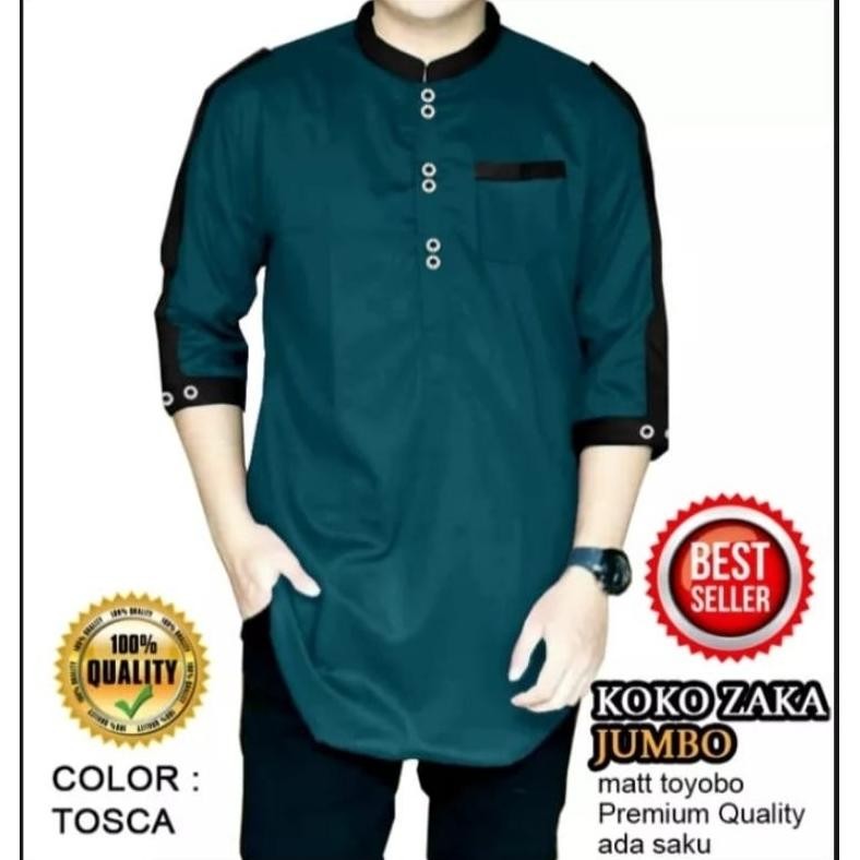 Berkah Sale Baju Koko Kurta Zaka Terbaru Jumbo Xxl ~ Xxxxl Original