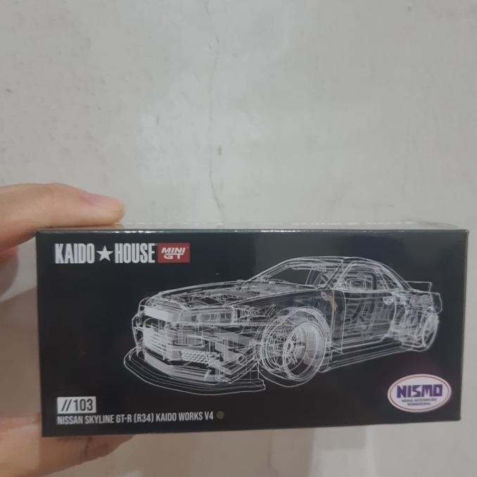 Mini gt kaido house 103 nissan skyline gtr r34 kaido works v4