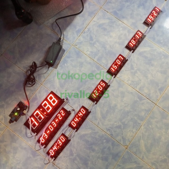 Kit Modul Jam Digital Waktu Shalat Jws 2,3/1Inch Apk Bluetooth