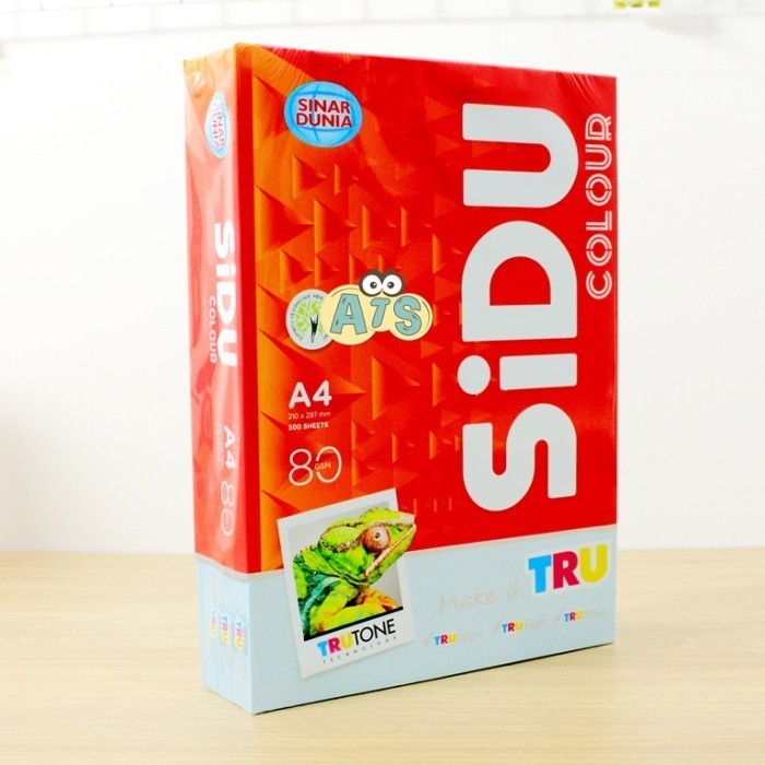

terbaru !!! kertas hvs warna sidu a4 80 gram (khusus gosend/grab) ready