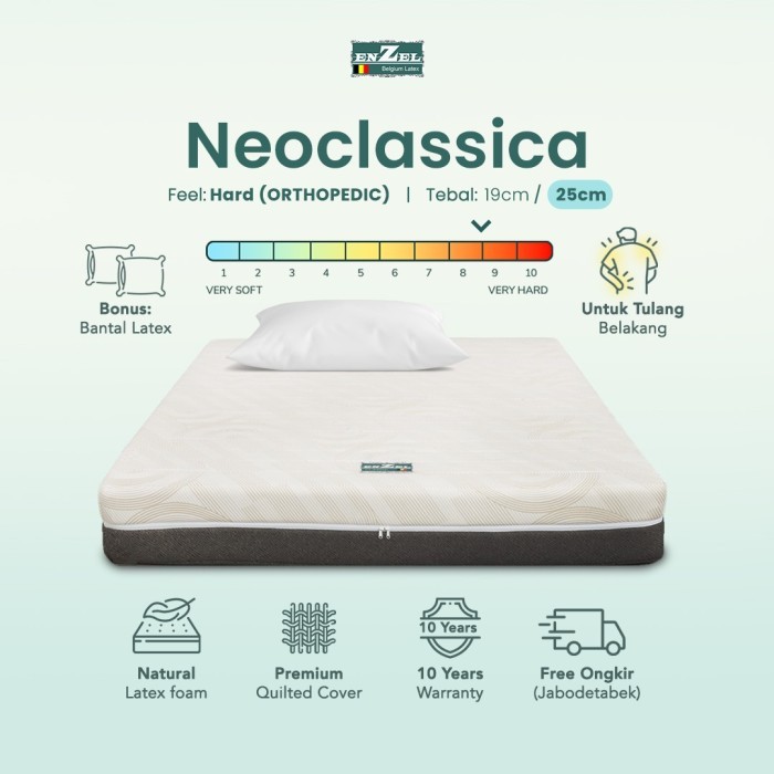 Kasur Orthopedic Latex Enzel Neoclassica Tebal 25Cm