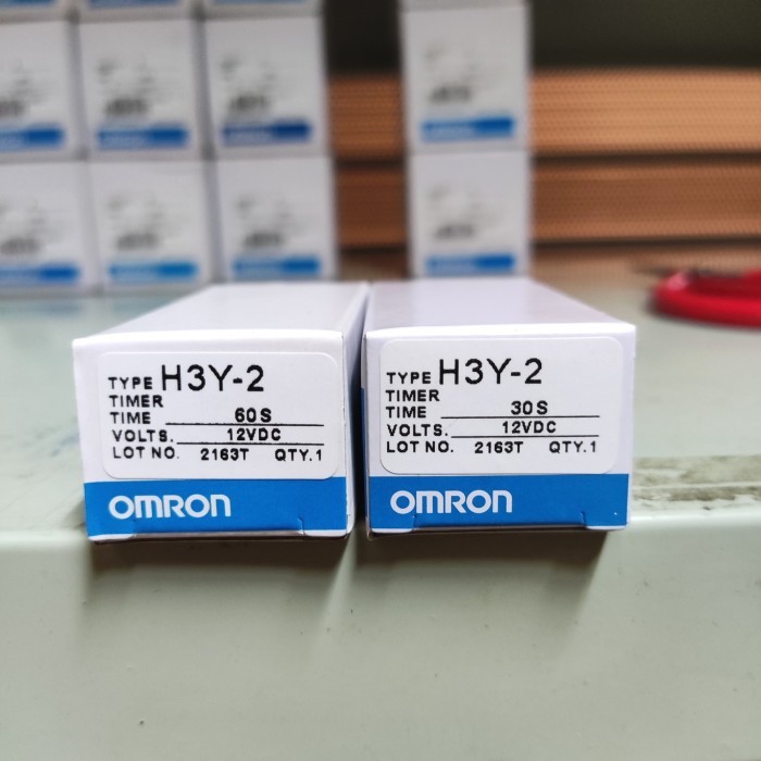 Timer Omron H3Y-2 12Vdc 30S 60S / H3Y 2 12V Dc 30 Detik 60 Detik Dc12