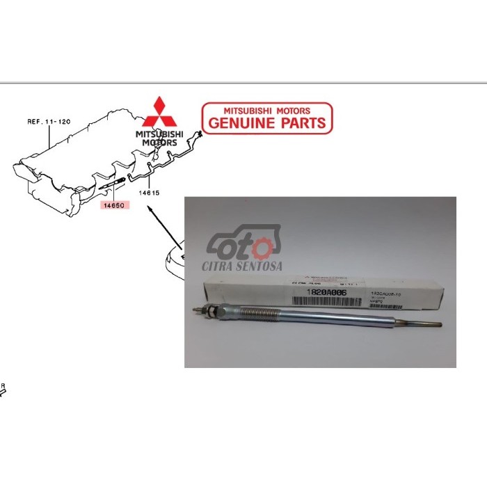 BUSI PEMANAS TRITON GLOW PLUG TRITON 1820A006