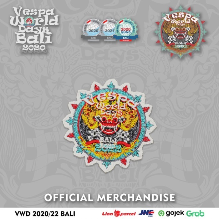 VESPA WORLD DAYS OFFICIAL PATCH BARONG VWD BALI