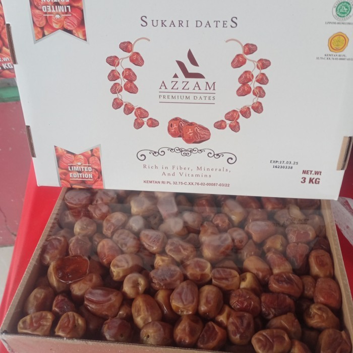 

Kurma Sukari Premium Organik Castle Farm Azzam 3kg