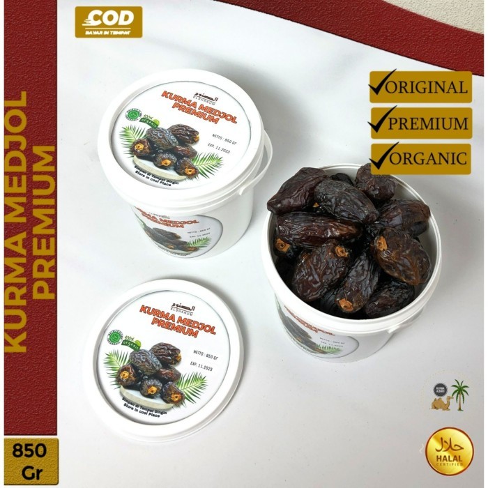 

Kurma Medjool California 850 Gram Organic EMBER / Kurma Medjool