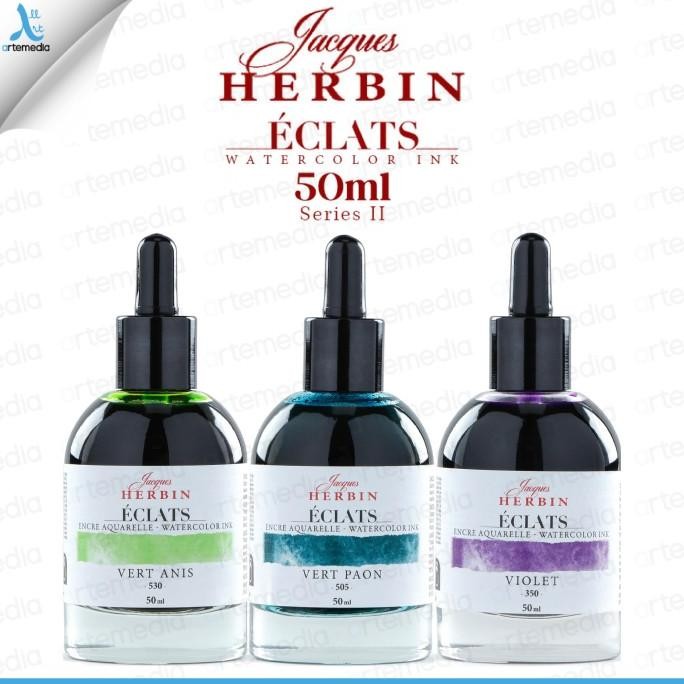 

Herbin Eclats Watercolor Ink 50 ml Drawing Tinta Cat Air Kaligrafi 2/3