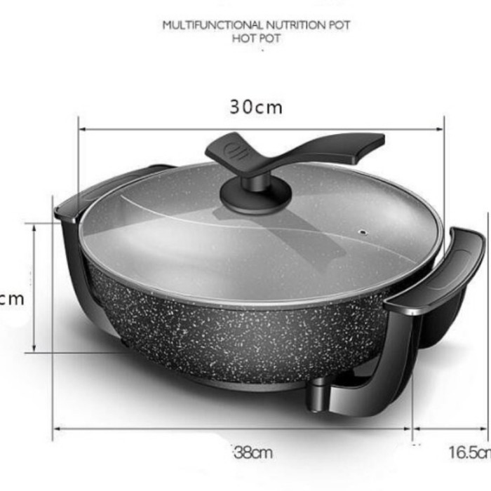 Electric Grill / Shabu IDEALIFE - Panci Shabu Shabu Listrik IL 116A
