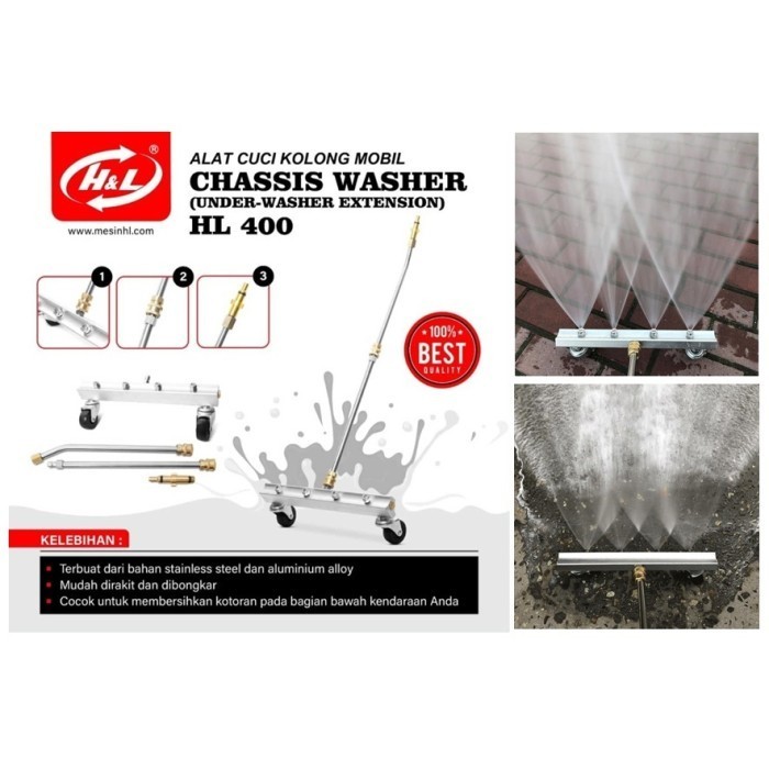 {{{{{{] Chassis washer stick Jet cleaner Kolong mobil - under washer extension