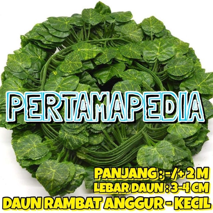 Lusinan Rambat Kecil/ Daun Rambat Plastik/ Daun Plastik / Rumput Dekor