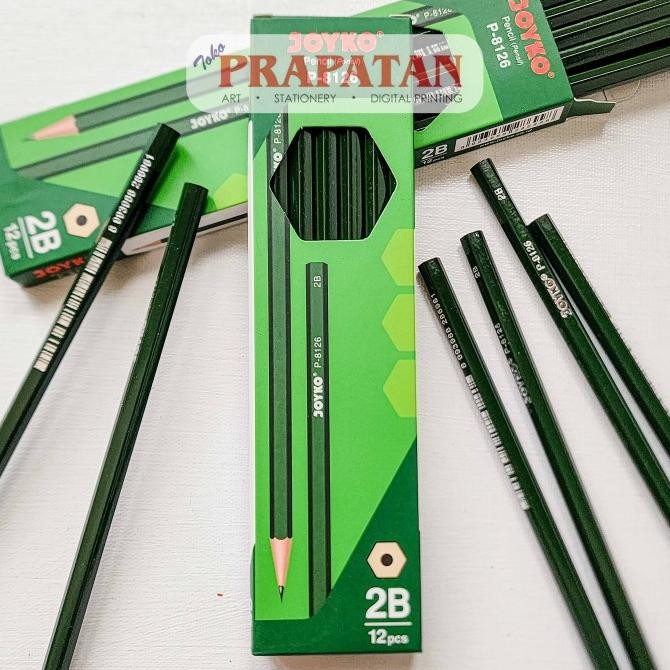 

<<<<<] Pensil Tulis P-8126 Joyko 2B | 1 BOX ISI 12PCS | Writing Pencil