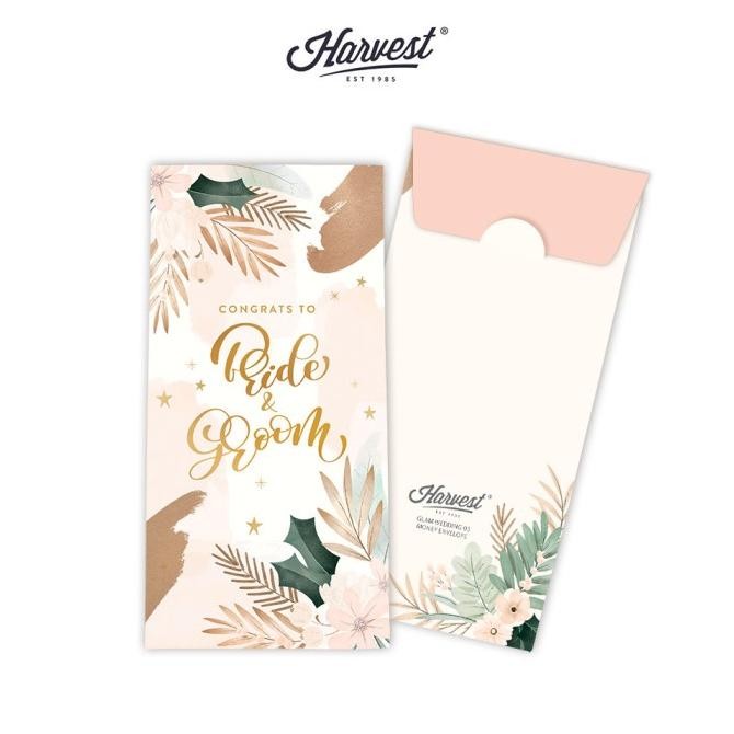 

TERMURAH Amplop / Angpao Wedding Harvest isi 6 Glam Wedding dvc-78