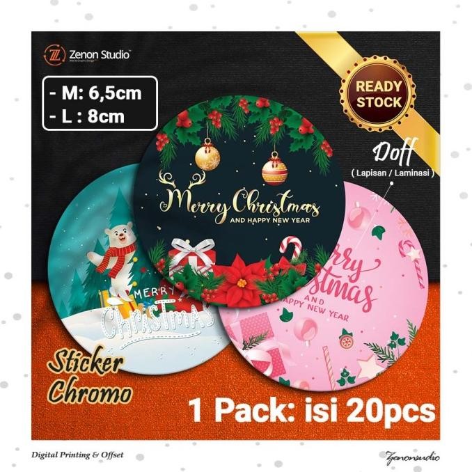 

Ready stock] [20pcs] Sticker Natal Christmas Stiker Cookies Kue Xmas Ver2