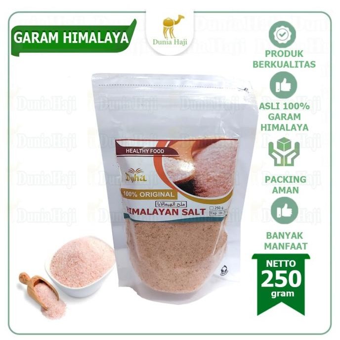 

Himalayan Pink Salt 250 gram Garam Himalaya NATURAL Kemasan Repack the best