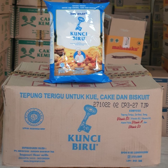 

Bettifer Terigu Kunci Biru 1 Dus Tepung