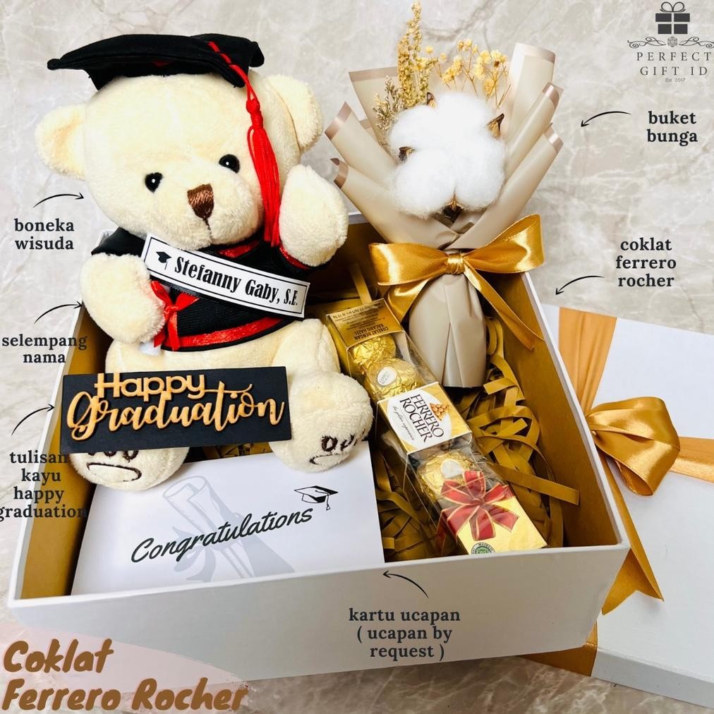 

SALE HADIAH WISUDA / KADO WISUDA / HAMPERS WISUDA / HAMPERS GRADUATION / GIFT BOX WISUDA / KADO SIDANG / HADIAH WISUDA / GRADUATION GIFT / BONEKA WISUDA dfg-88
