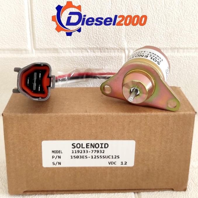 Terjangkau Solenoid Shut Off Engine Stop Yanmar 12V 3D84E 3D88E 3D82E 4D84E 4D88E-6 4D94Le 3D76E 4Tn