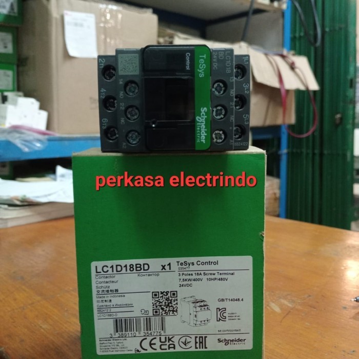 ContaktorKontaktor Schneider Lc1D18Bd 3P 24V Dc