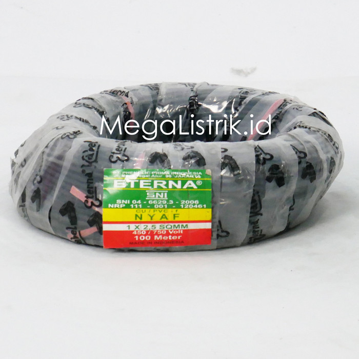 Eterna Kabel Listrik Serabut / Nyaf 2.5 Mm ( 100 Meter )