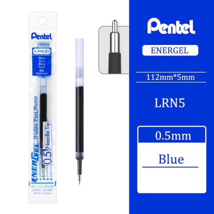

TERUJI PENTEL REFILL PULPEN ENERGEL GEL PEN 0.5MM LRN5 (BLN105) KODE 54