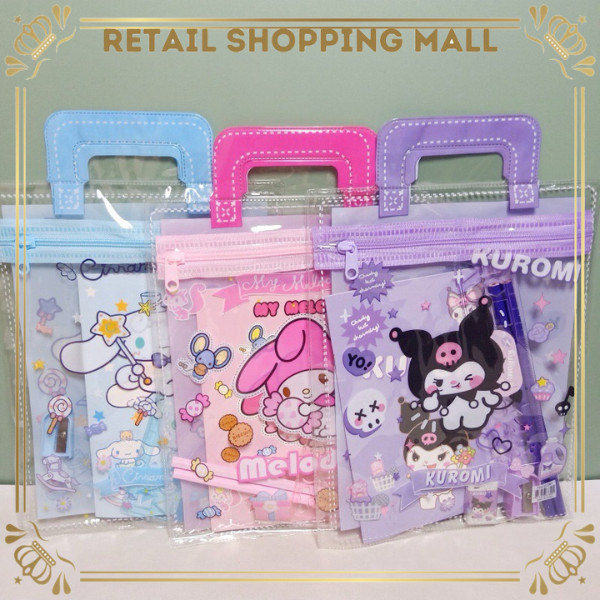 

RSM Stationery Set 6 in 1 Alat Tulis Karakter Kartun Lucu Hampers Bag