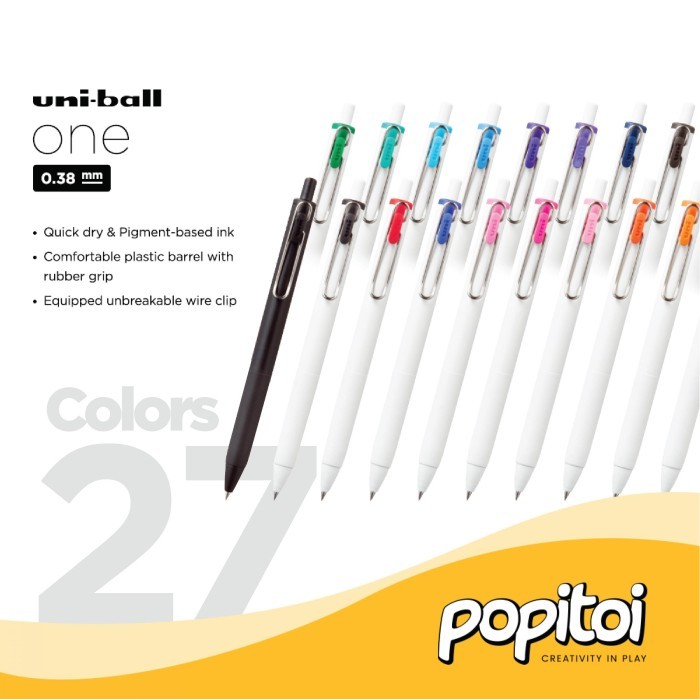 

TERUJI UNI BALL ONE UMN-S-38 GEL PEN 0.38 MM UNIBALL KODE 249