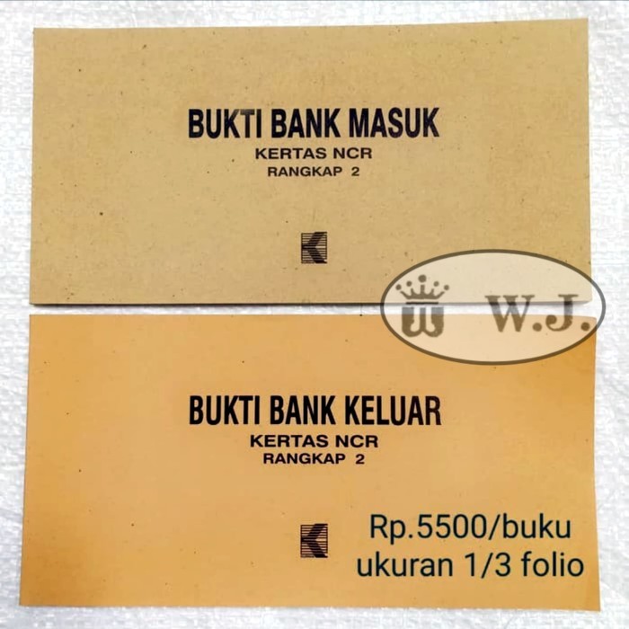 

buku bukti bank masuk keluar