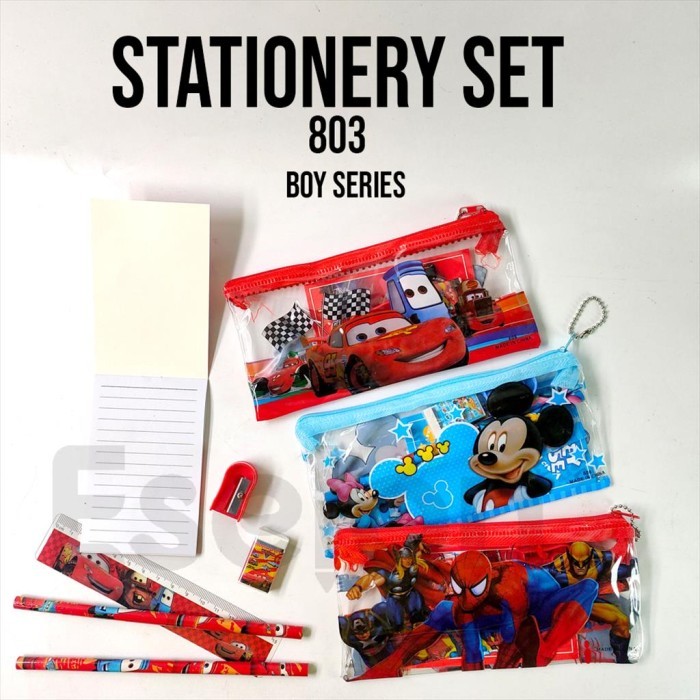 

TERBARU! Paket alat tulis 7in1 Tempat Pensil 803 / stationery set 803
