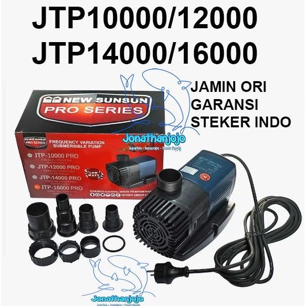 Sunsun JTP 16000 Serie Pompa hemat listrik Low watt aquarium kolam Koi