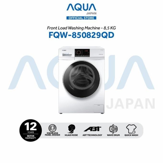 =====] 0AQUA Japan Mesin Cuci Front Load 8.5Kg FQW-850829QD