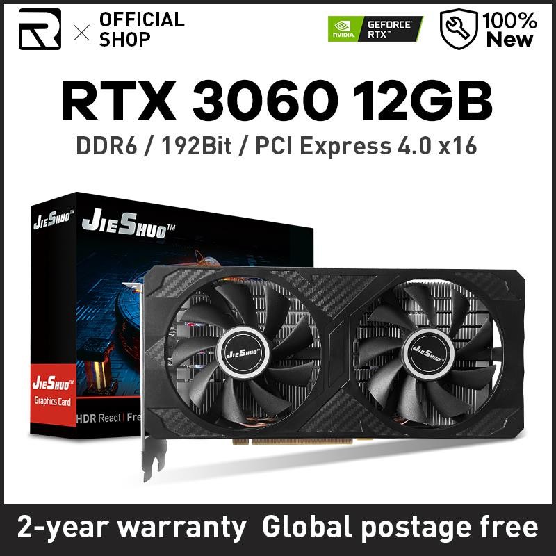 TOPZI 2025 New RTX3060 12G Graphics Cards Gaming GDDR6 Rtx 3060 12GB GPU Computer PC 192bit DP*3 PCI