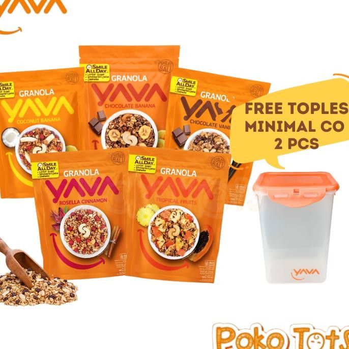 

Yava Cahew Granola 400Gr Oat Cereal Ereal Oat Natural Vegan Oatmeal Eat Bali Wh