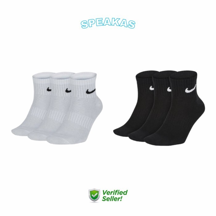 Nike Everyday Lightweight Ankle Socks ( Kaos Kaki Nike ) Original Bnip
