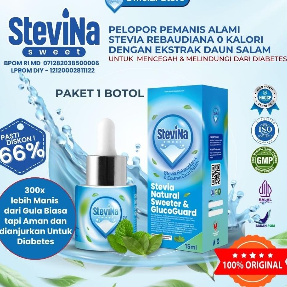 

Tevina Weet Pelopo Pemani Tevia Ala 0 Al Dengan Daun Alam Untu Diabete Emaan 15Ml Paet 1 Botol