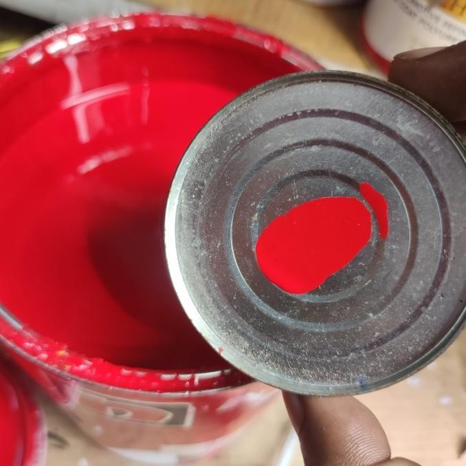 Cat Pu Red Super Bright Merah Ferrari Color Polyurethane 250Ml 1/4 Original