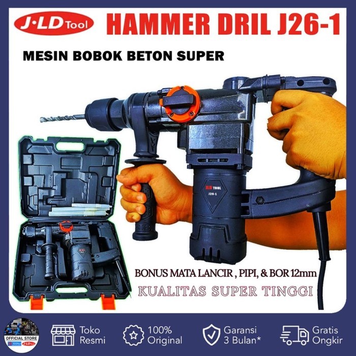 PROMO Mesin Bor Hammer Drill Jack Hammer Bor Bobok Beton Uchiha JAPAN